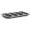 Moule à mini baguette perforé acier noir 33,6x22xH3cm