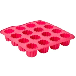 Moule silicone rose 16 cannelés