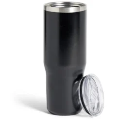 Mug isotherme 890ml inox noir avec paille