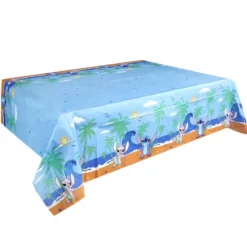Nappe Disney Stitch plastique bleu 120x180cm