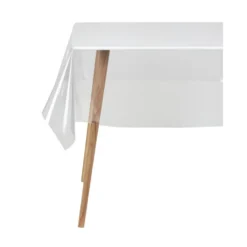 Nappe rectangulaire cristal transparent uni 140x240 cm