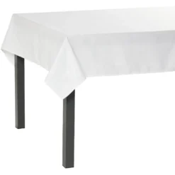 Nappe rectangulaire en tissu blanc