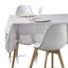 Nappe rectangulaire en tissu gris 140x250cm