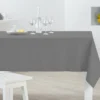 Nappe rectangulaire grise unie