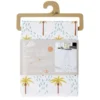 Nappe rectangulaire imperméable imprimé tropical et palmier 140x250cm