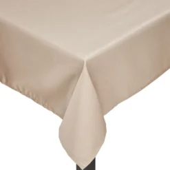 Nappe tissu enduit uni taupe