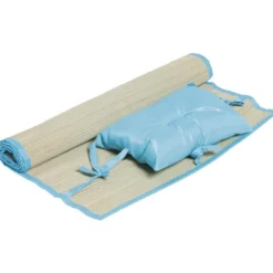 Natte de plage avec coussin 190x60 cm