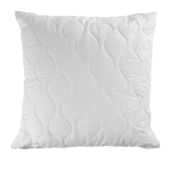 Oreiller carré ferme matelassé blanc 60x60xÉp10cm