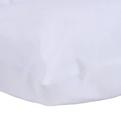 Oreiller carré modulable polyester blanc 60x60cm