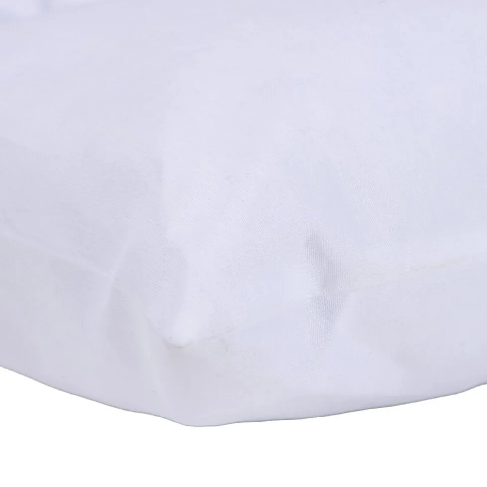 Oreiller carré modulable polyester blanc 60x60cm