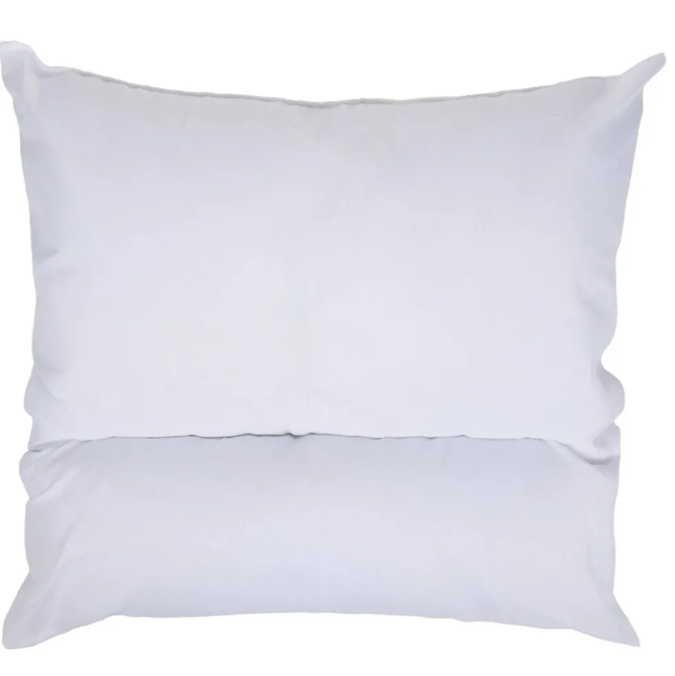 Oreiller carré modulable polyester blanc 60x60cm