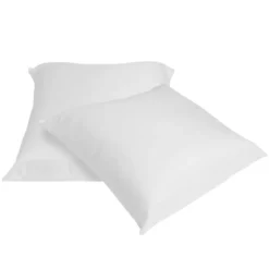 Oreiller carré x2 anti-acariens blanc 65x65xÉp15cm