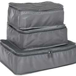 Organisateur de valise x6 polyester gris