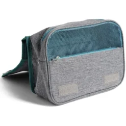 Organiseur camping tissu gris et bleu 15L