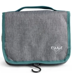 Organiseur camping tissu gris et bleu 15L