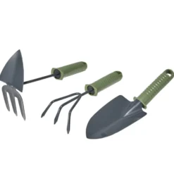 Outil de jardin vert et gris x3