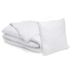 Pack couette tempérée 140x200cm et oreiller moelleux 60x60cm
