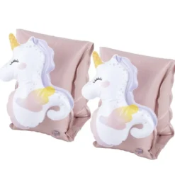 Paire de brassard avec licorne 3D rose 22x25xH20cm