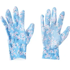 Paire de gants jardin motif floral 13x24cm (3 modèles)