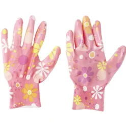 Paire de gants jardin motif floral 13x24cm (3 modèles)