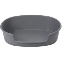 Panier chien plastique rigide gris 60x89cm