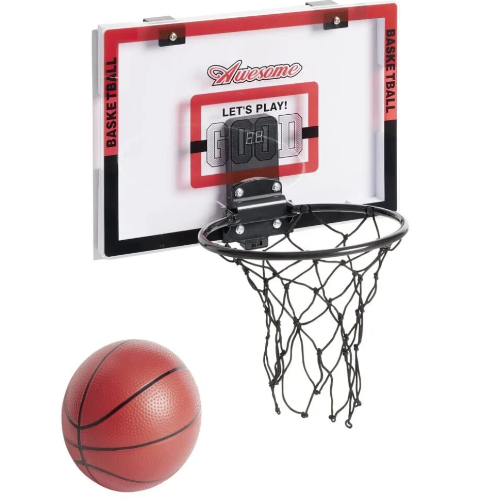 Panier de basket pliable panneau sonore affichage numérique 40x25xH26cm (2 modèles)