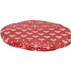 Panier de couchage avec galette rouge