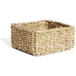 Panière osier carrée petit modèle 18x18xH8cm