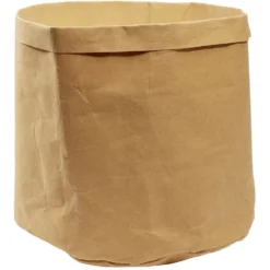 Panière ronde kraft Box Cube marron Ø35xH30cm 36,75L