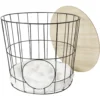 Panière ronde multifonction pour chat
