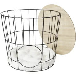 Panière ronde multifonction pour chat