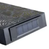Panneau décoratif solaire en fer noir 20x5xH62cm