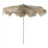 Parasol centré Laos Ø270xH245cm bambou et plamier