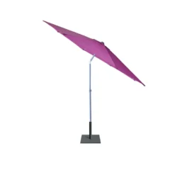 Parasol centré rond Java inclinable hauteur ajustable violet UPF50+ Ø250xH185-245cm