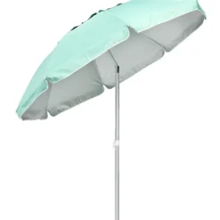 Parasol de plage bleu émeraude UV UPF50+ Ø180xH195cm