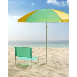 Parasol de plage en métal Ø140xH170cm