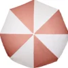 Parasol de plage Funky blanc et corail Ø160xH195cm
