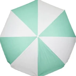 Parasol de plage Funky blanc et vert Ø160xH195cm