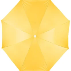 Parasol de plage jaune UV UPF50+ Ø200xH209cm