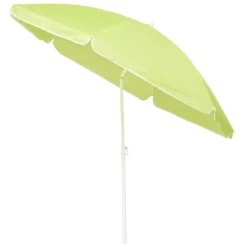 Parasol de plage uni Ø160xH190cm (3 modèles)