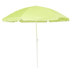 Parasol de plage uni Ø160xH190cm (3 modèles)