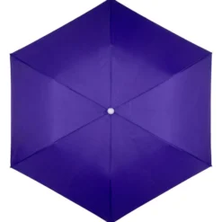 Parasol de plage UPF 50+ toile colorée Ø140xH175cm (2 modèles bleu ou jaune)