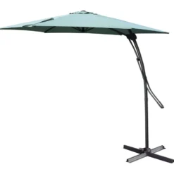 Parasol déporté Malaga Ø345xH245cm vert