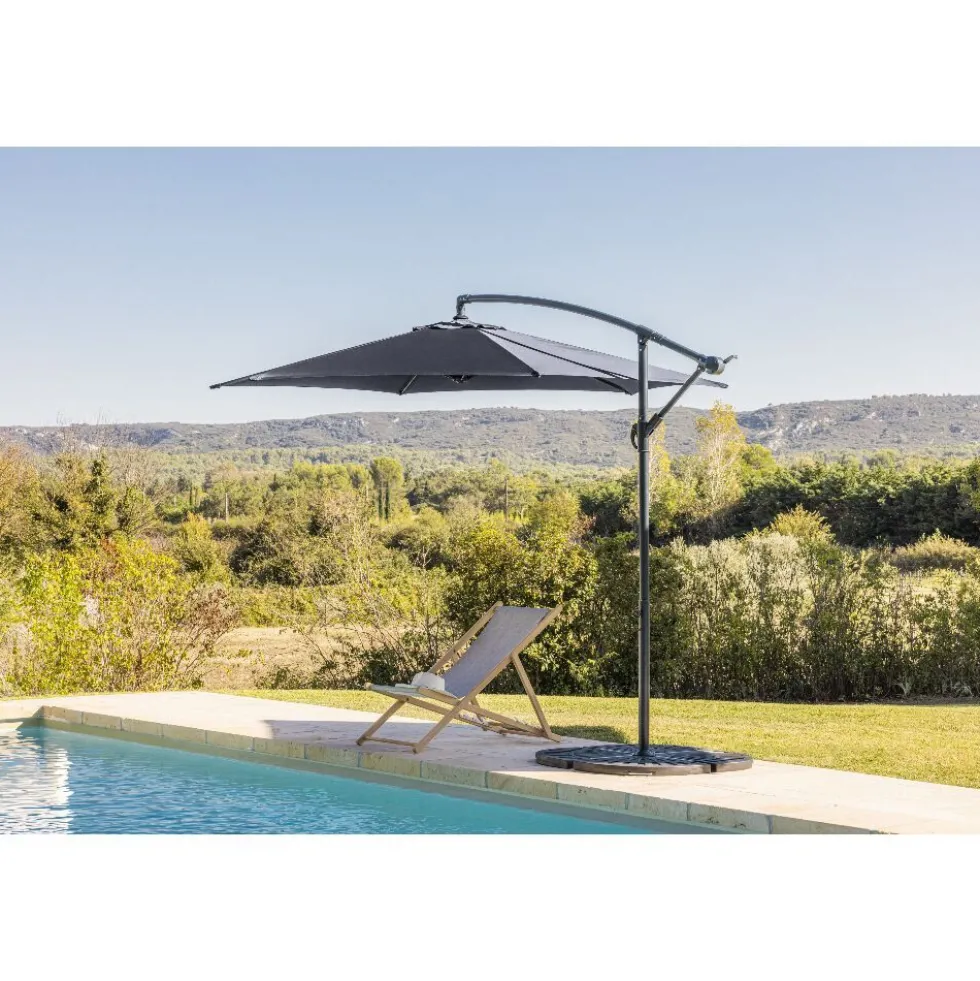 Parasol déporté Séville Ø300xH245cm