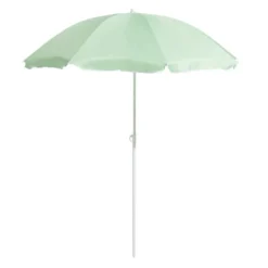 Parasol inclinable Funky vert d'eau Ø160xH.195cm