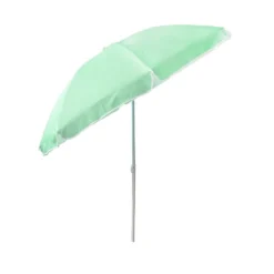 Parasol inclinable Funky vert d'eau Ø160xH.195cm