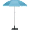 Parasol rond inclinable Sun déperlant bleu Ø160xH195cm