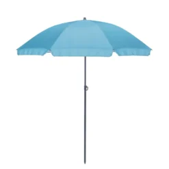 Parasol rond inclinable Sun déperlant bleu Ø160xH195cm