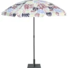 Parasol Sun imprimé feuillage multicolore Ø160xH195cm