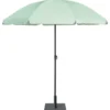 Parasol Sun uni vert clair Ø160xH195cm